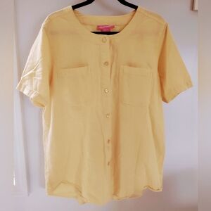 Woman Within Shirt L Yellow